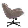 Кресло лаунж Relax/Релакс с пуфом светло-серый
