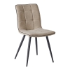 Стул SKY 6800-1 бежевый JJ12-18, черный кант PU, черный металл