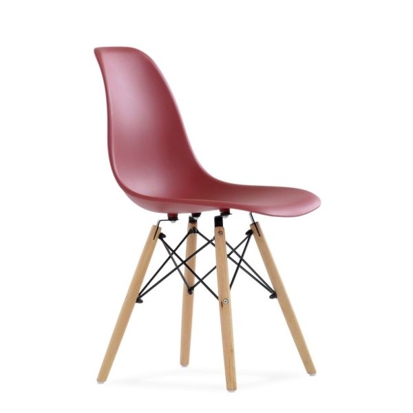 Стул Eames style Superior бордовый