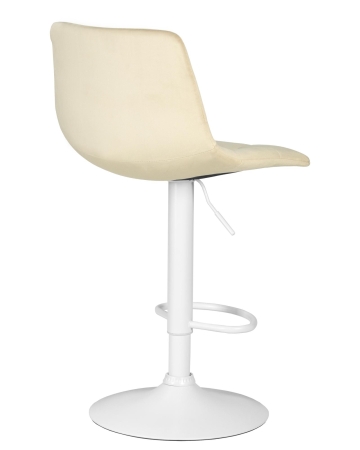 Набор 2 шт Стул барный TAILOR WHITE, бежевый велюр (MJ9-10)