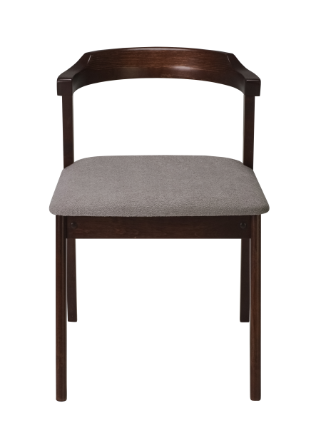 Стул Штаер темный тон, букле серый MOSS 960