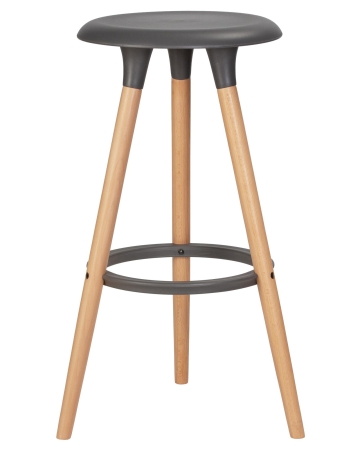 Набор 4 шт Табурет барный ROYCE, ножки светлый бук темно-серый (GR-04)