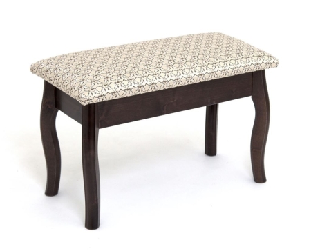 Банкетка из массива березы, каркас венге, крапинка светлая, ткань лоди 29/2