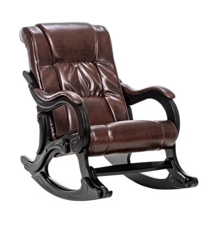 Кресло-качалка Сенатор 77 венге, антик крокодил