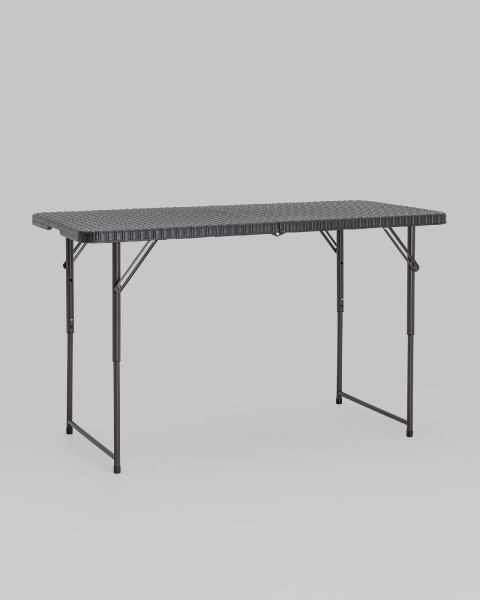 Стол складной чемодан пластиковый Кейт 120 коричневый Стол складной чемодан пластиковый Кейт 120 коричневый