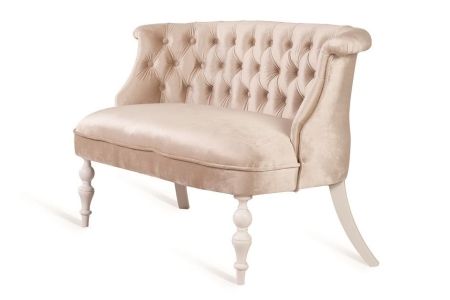 Диван Бархат эмаль белая, 30 - бежевый Диван Бархат эмаль белая, 30 - бежевый