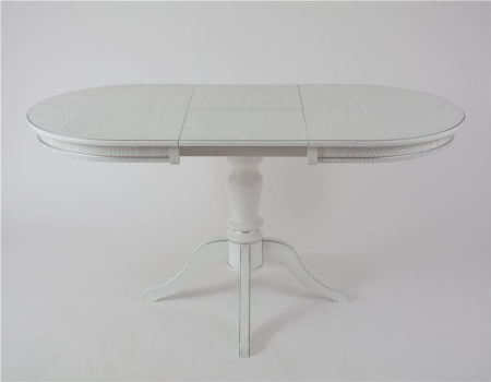 Стол "Капелла-2" белый, патина серебро, шпон дуб тип 2 Стол "Капелла-2" белый, патина серебро, шпон дуб тип 2