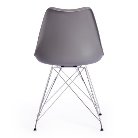 Стул TULIP IRON CHAIR (mod.EC-123) металл и пластик, 54.5*48*83.5 см, серый