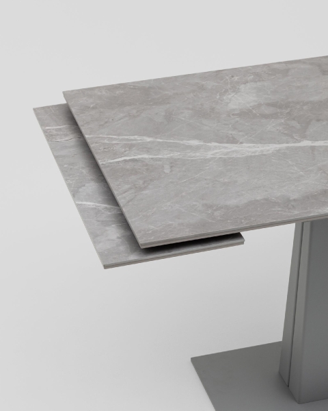 Стол Арнон 120-180/80/76 см керамика Larka grey Стол Арнон 120-180/80/76 см керамика Larka grey