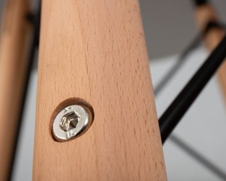 Стол обеденный CHELSEA`80 ножки светлый бук, столешница светло-серый GR-01