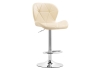 Барный стул Trio бежевый, хромированный