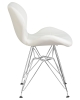 Стул обеденный BUTTERFLY ножки хром, белый