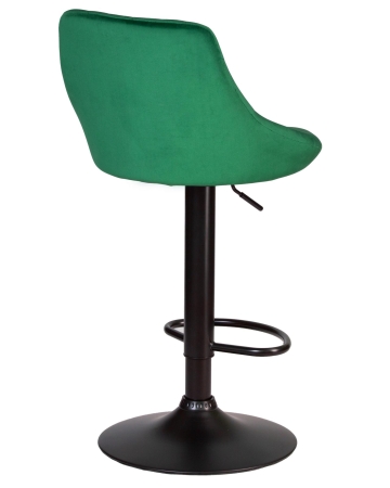 Набор 2 шт Стул барный LOGAN BLACK, зеленый велюр (MJ9-88)