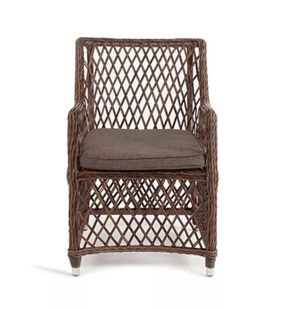 "Латте" плетеное кресло из искусственного ротанга, коричневый