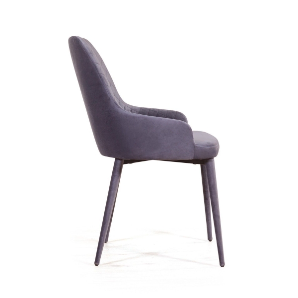 Стул Douglas ромб, бархат серый Стул Douglas ромб, бархат серый