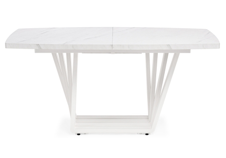 Стол деревянный Эудес мрамор леванто белый