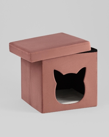 Пуф складной с ящиком Store Pet розовый Пуф складной с ящиком Store Pet розовый