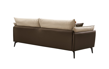 Диван ELEGANTE NAPPA SF015 (3-х местный) бежевый/коричневый Диван ELEGANTE NAPPA SF015 (3-х местный) бежевый/коричневый