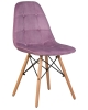 Стул обеденный BENNET ножки светлый бук, пудрово-сиреневый велюр HLR-27
