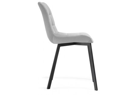 Стул на металлокаркасе Стронг 4 шт светло-серый, черный Стул на металлокаркасе Стронг 4 шт светло-серый, черный