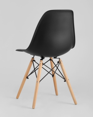 Стул Eames Style DSW черный (разборный каркас) фото в интернет-магазине Stoolmarket