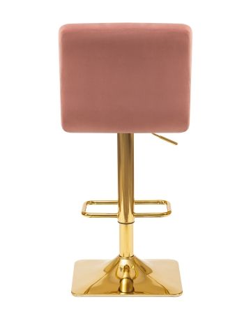 Стул барный GOLDIE пудрово-розовый велюр MJ9-32