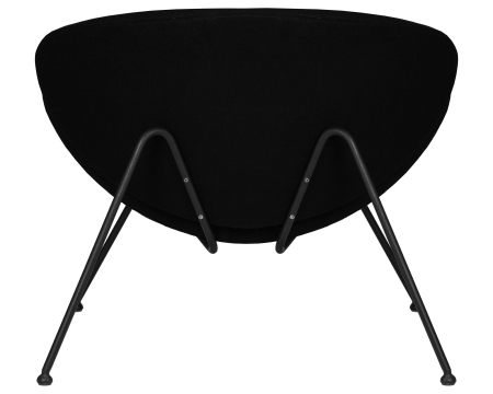 Кресло дизайнерское EMILY, черный ткань, черное основание