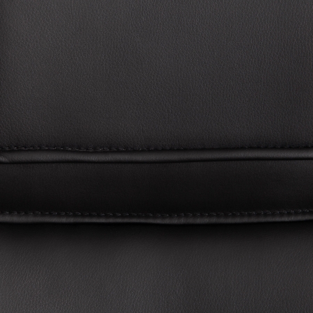 Кресло BERGAMO хром экокожа, черный