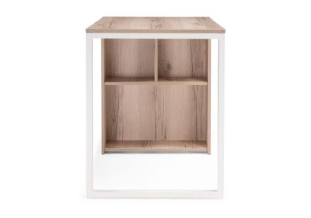 Стол Битти Лофт 116 дуб делано светлый, белый матовый