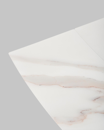 Стол Галац 120*80 см столешница стекло белое