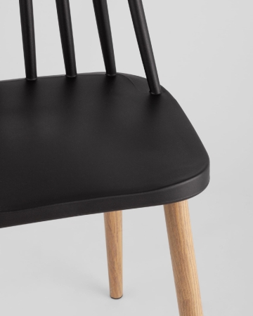 Стул Морган пластиковый черный 4 шт.