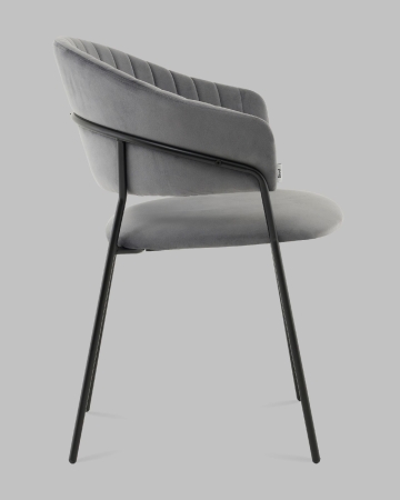 Стул Бруно NEW велюр серый