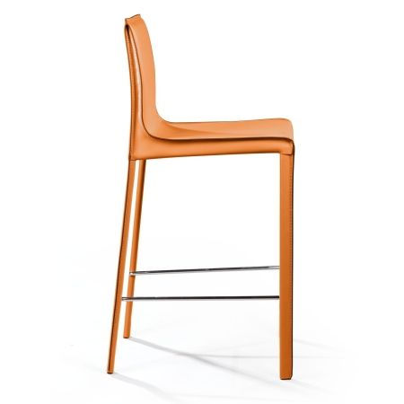 Стул полубарный Barrie кожа camel