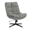 Кресло лаунж Reflex/Рефлекс с пуфом светло-серый