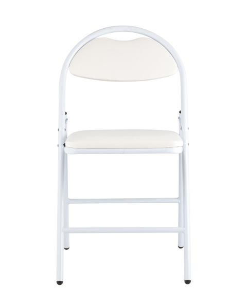 Стул складной Hagen экокожа белый каркас белый Стул складной Hagen экокожа белый каркас белый