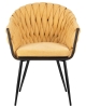 Стул обеденный MATILDA желтая ткань LAR 275-8