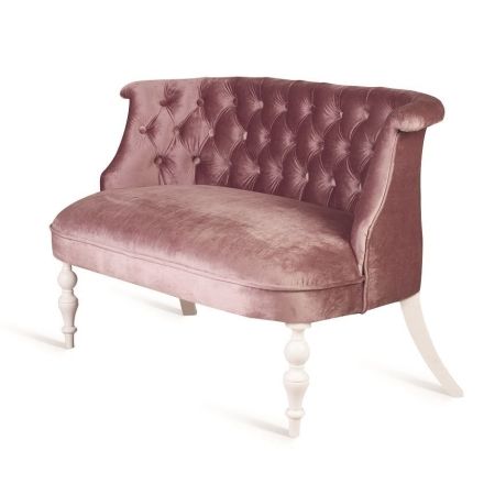 Диван Бархат эмаль белая, 24 - розовый Диван Бархат эмаль белая, 24 - розовый