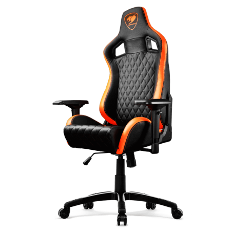 Кресло компьютерное игровое Cougar ARMOR S черный-оранжевый