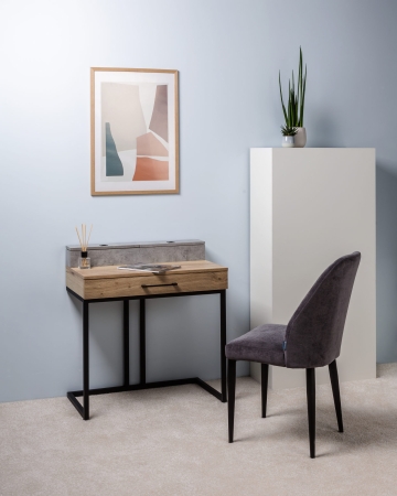 Стол туалетный Loft дуб натуральный, бетон