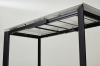 Стол CORNER 120 GLOSS STATUARIO WHITE SINTERED STONE, BLACK