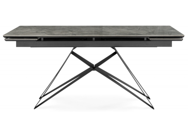 Керамический стол Блэкберн 160(220)х89 серый мрамор baolai, черный Керамический стол Блэкберн 160(220)х89 серый мрамор baolai, черный