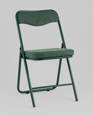 Стул складной Джонни рогожка зеленая каркас зеленый