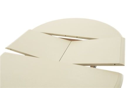 Стол "Фабрицио-1" раздвижной D 820 тон 10 слоновая кость RAL 1015