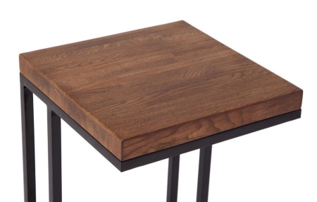 Стол кофейный Энди Loft дуб, каркас черный