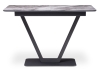 Стеклянный стол Бугун мрамор серый, черный