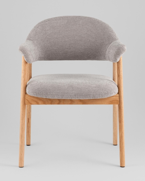 Стул обеденный Tavu с деревянными ножками серый