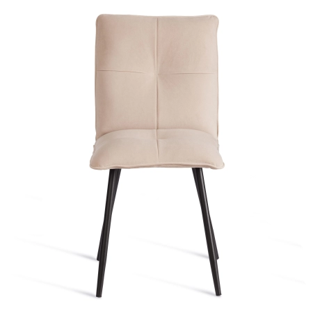 Стул обеденный Sweet бежевый, ткань и металл, мягкое сиденье, без подлокотников
