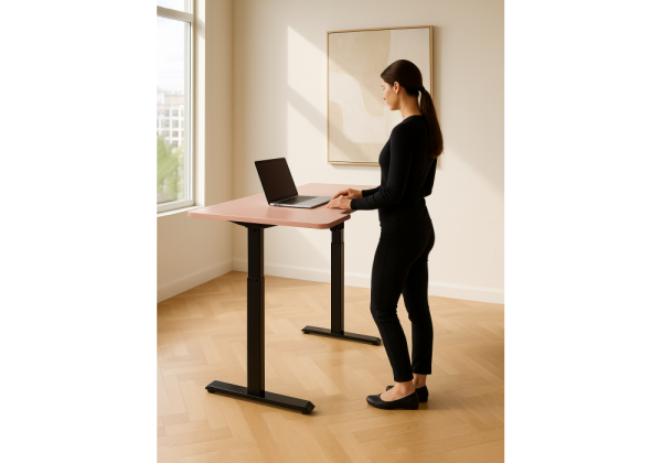 Компьютерный стол Маркос 120х75 розовый, черный Компьютерный стол Маркос 120х75 розовый, черный