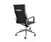 Кресло офисное Техно хром черная экокожа