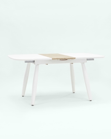 Стол обеденный Чикаго раскладной 120-160*90 белый